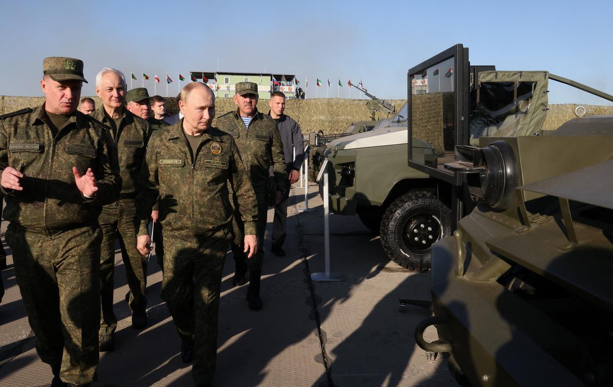 Vladimir Putin Vojaška vaja | Foto Reuters