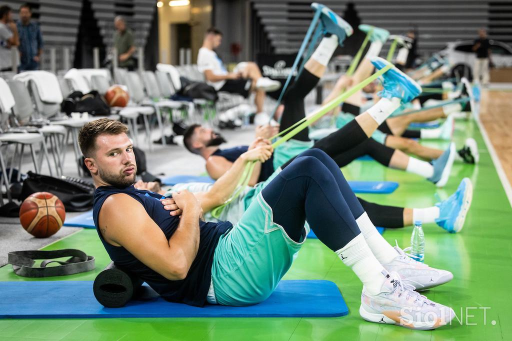 slovenska košarkarska reprezentanca trening