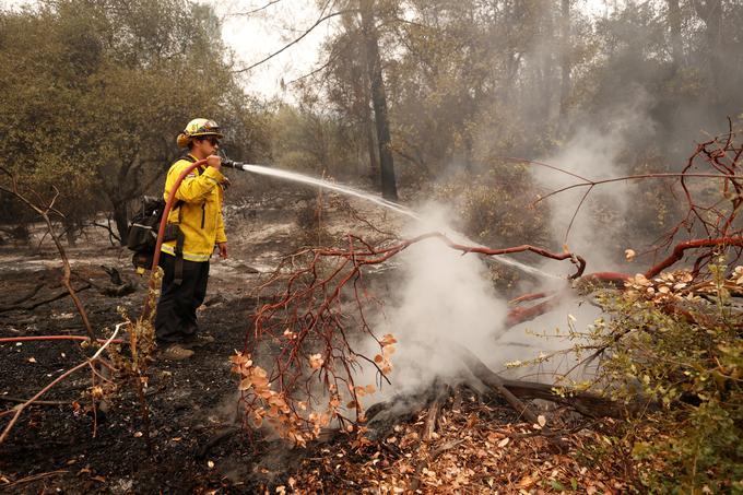 Po Kaliforniji je pretekli teden divjalo več kot 20 velikih požarov v naravi, od katerih so bili trije največji v zgodovini države. | Foto: Reuters