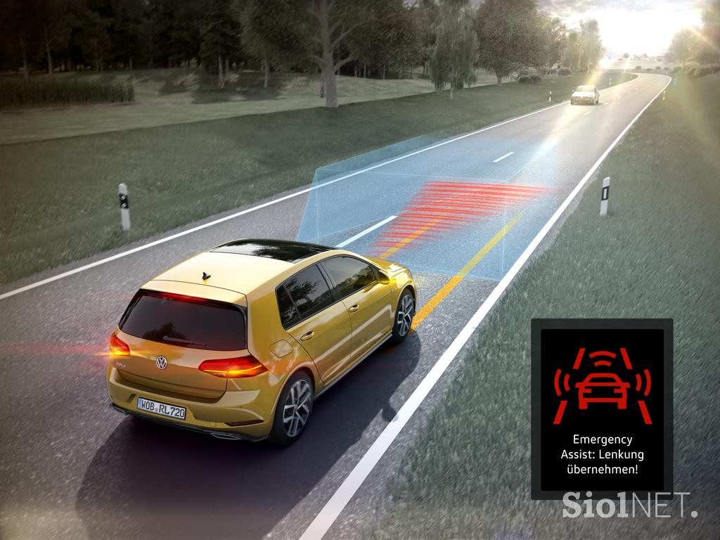 Prenovljeni Volkswagen golf - varnostni asistenčni sistemi