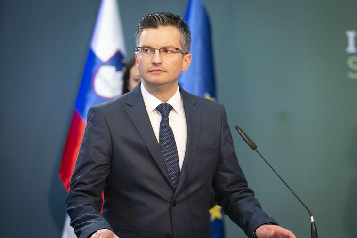"Zdaj ko se je dogajanje umirilo, lahko potrdim, da je bila odločitev o samostojni listi LMŠ pravilna," je uspeh LMŠ, ki je na volitvah v Evropski parlament osvojila dva mandata, sporočil prvak LMŠ in predsednik vlade Marjan Šarec. | Foto: Bojan Puhek