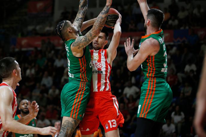 Brez presenečenja Cedevite Olimpije v Beogradu