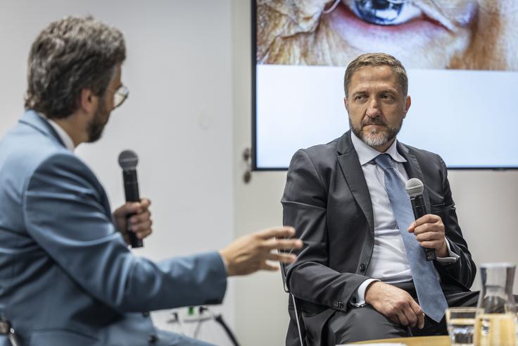 Finance v primežu geopolitike. The Adriatic. Tine Kračun, Klemen Boštjančič. | Foto: Bojan Puhek