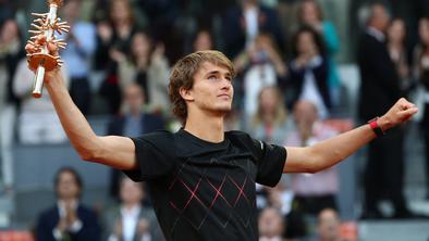 Zverev prvič v karieri slavil v Madridu