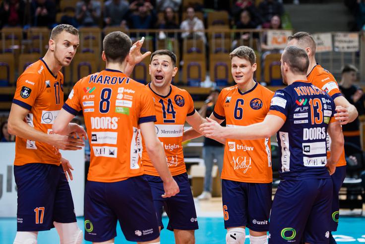 ACH Volley je prvo polfinalno tekmo dobil s 3:1. | Foto: Grega Valančič/www.alesfevzer.com