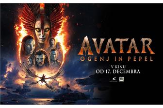 Premierno predvajanje filma Avatar: Ogenj in pepel – filmski spektakel, ki bo zaznamoval letošnje leto