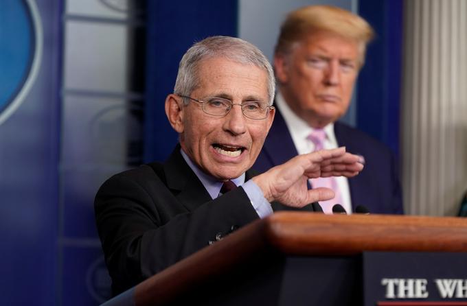 Anthony Fauci in Donald Trump | Foto: Reuters