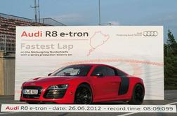Audijev električni R8 z rekordom na Nordschleifu