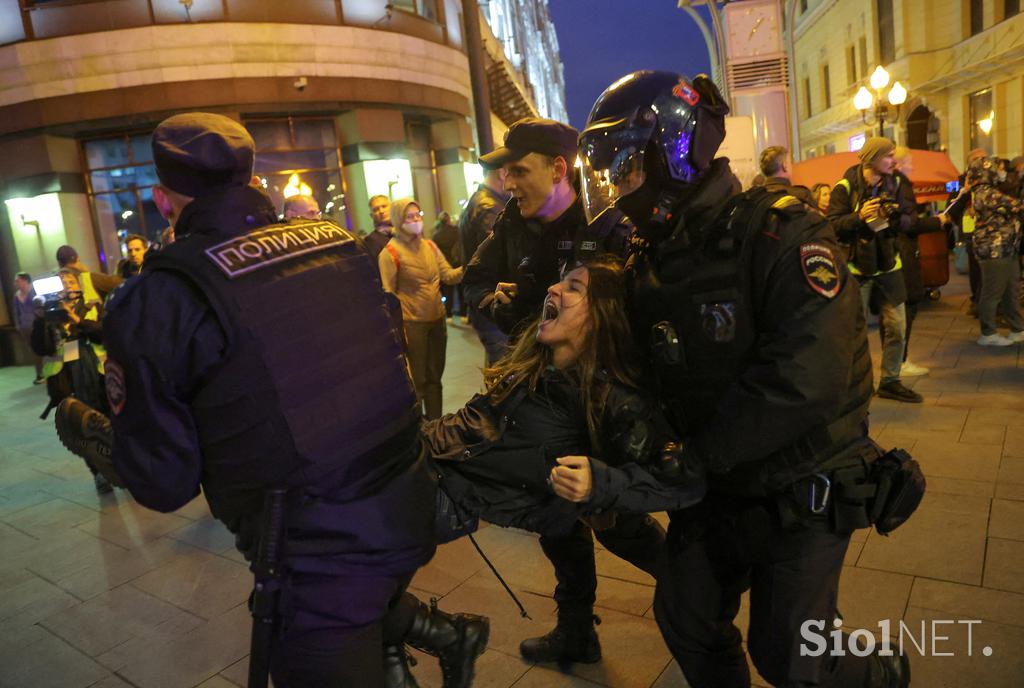 Protesti v Rusiji proti mobilizaciji