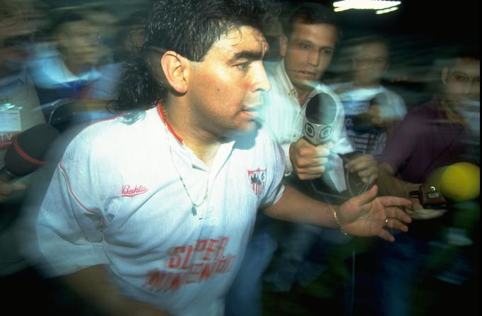 Diego Maradona v Sevilli. | Foto: Getty Images
