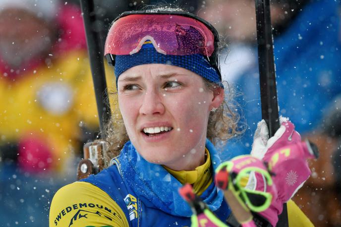 Hanna Oeberg | Hanna Oeberg na Pokljuki ne bo mogla računati na pomoč Johannesa Lukasa. | Foto Reuters
