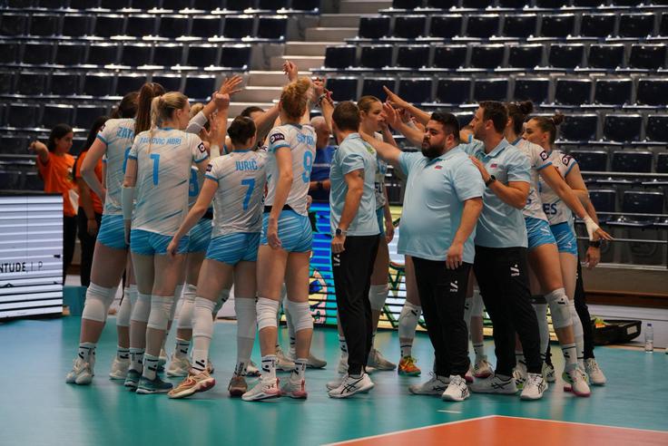 Slovenke čaka v nedeljo še tekma s Portugalkami. | Foto: Luka Mitrović