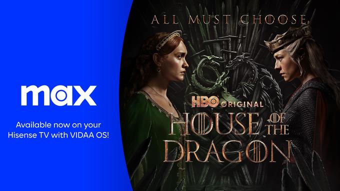 House of the Dragon na platformi Max. | Foto: Hisense