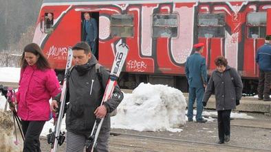 V Bohinju s smučarskim vlakom spodbujajo trajnostni turizem