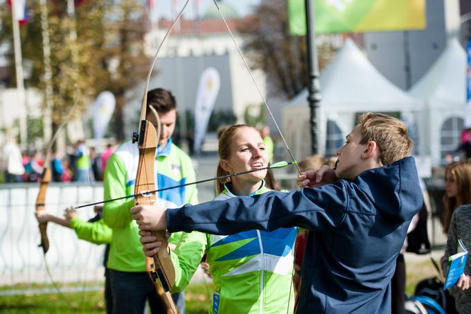 Ana Umer na Olimpijskem festivalu, ki ga je septembra organiziral Olimpijski komite Slovenije – Združenje športnih zvez v okviru Evropskega tedna športa z geslom Bodite aktivni. | Foto: Aleš Fevžer