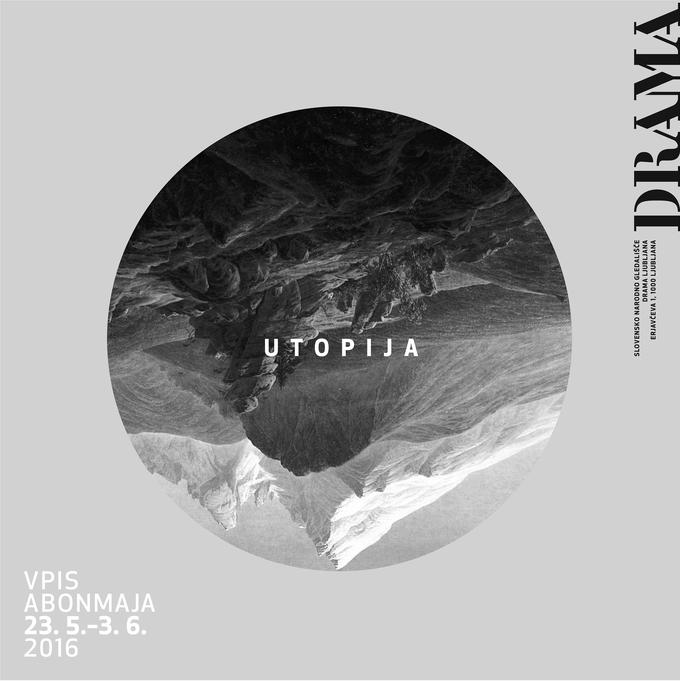 Danijela Grgić, Utopija, 2016, naročnik: SNG Drama Ljubljana, fotografija: Nina Vojvoda
 | Foto: Društvo oblikovalcev Slovenije