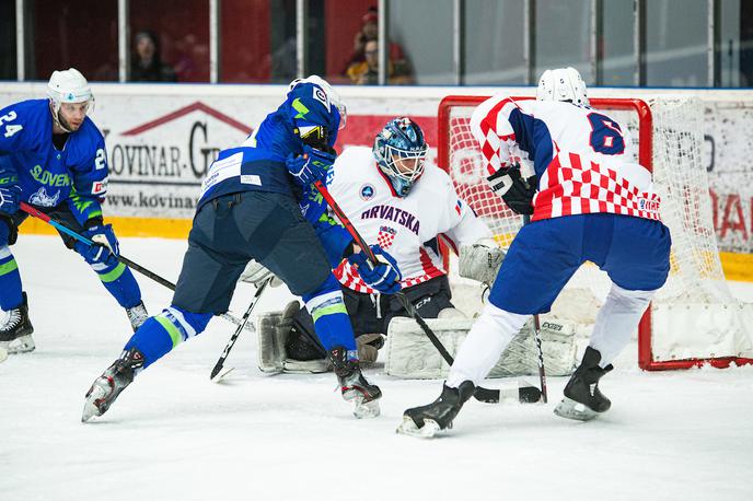 Kv za OI: Slovenija - Hrvaška | Slovenska hokejska reprezentanca je s 7:0 odpravila Hrvaško. | Foto Peter Podobnik/Sportida