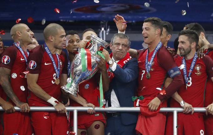 Portugalska je končno na seznamu zmagovalcev velikih nogometnih reprezentančnih tekmovanj. | Foto: Reuters
