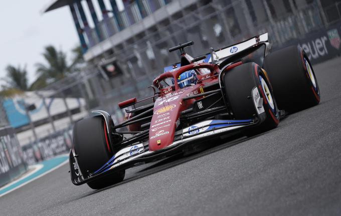 V Miamiju novo razočaranje za Ferrari. Zbrali so le 10 točk. | Foto: Reuters