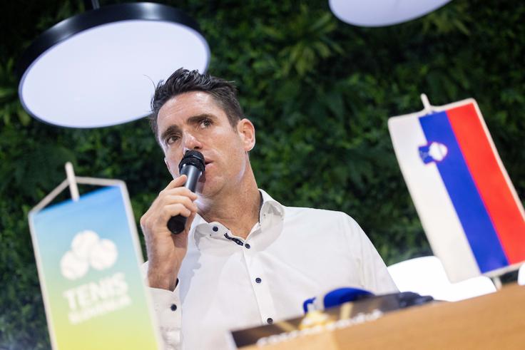 "Nam ni v interesu, da sem pride Serena Williams, nam je v interesu, da je osem Slovenk v glavnem delu turnirja in naš glavni cilj je izpolnjen," je dejal direktor turnirja Gregor Krušič. | Foto: Vid Ponikvar/Sportida