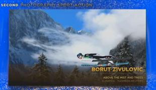 Živulovič drugi med fotografi na podelitvi mednarodnih nagrad AIPS