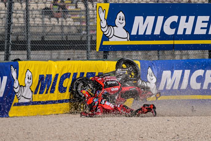 Marc Marquez v pesku, kvalifikacije in šprint Bezzecchiju