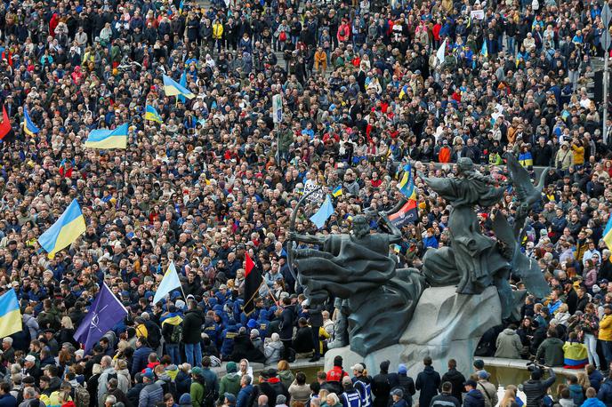 Protesti v Ukrajini | Dogovor o ureditvi posebnega statusa za konfliktna območja so v začetku meseca dosegli predstavniki ukrajinske vlade in proruskih separatistov. | Foto Reuters