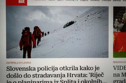 Hrvaški mediji: to so podrobnosti nesreče v slovenskih alpah
