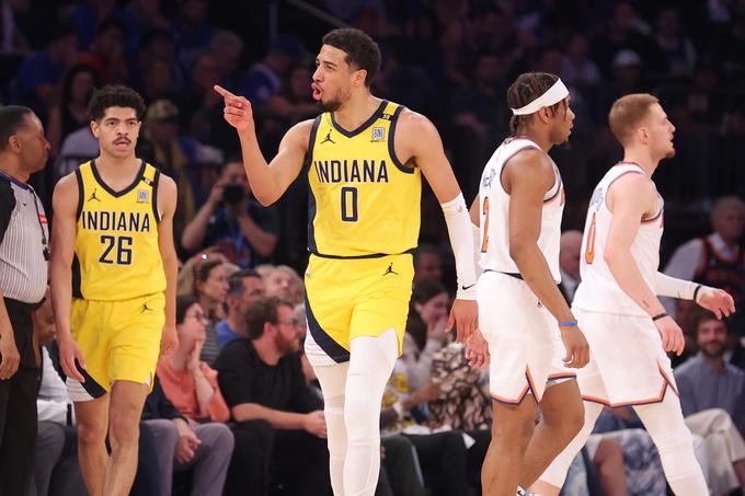 Indiana si je zagotovila prvi nastop v konferenčnem finalu po letu 2014. Kar pet košarkarjev je doseglo vsaj 17 točk. | Foto: Reuters