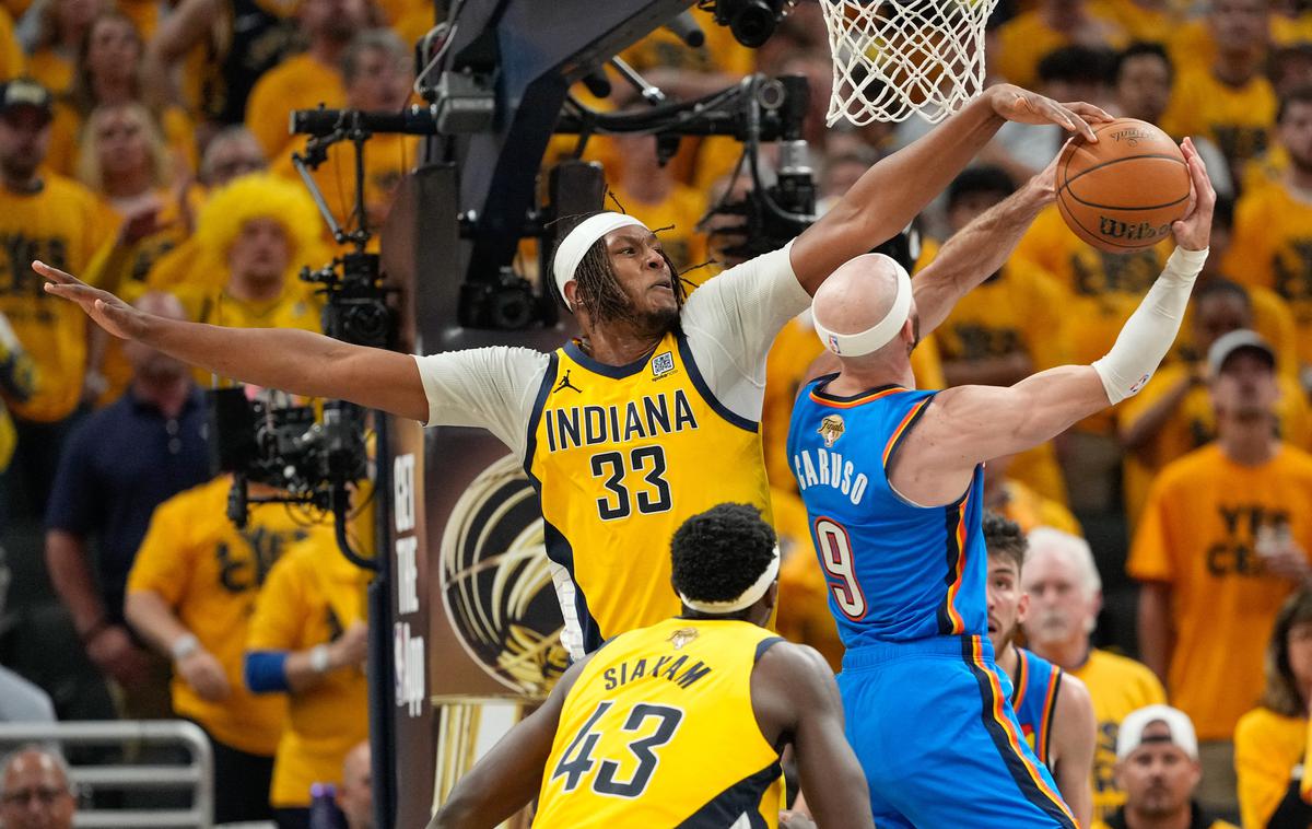 Oklahoma City Indiana | Košarkarji Indiane so izsilili sedmo tekmo, tako da bo prvak znan v nedeljo. | Foto Reuters