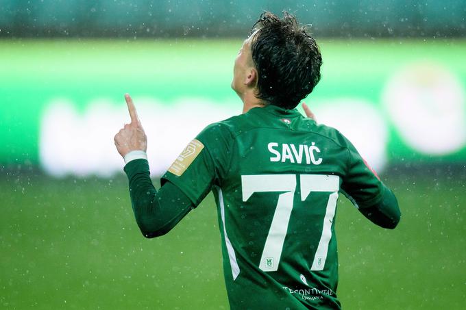 Stefan Savić se je v Domžalah izkazal z dvema zadetkoma. | Foto: Morgan Kristan/Sportida