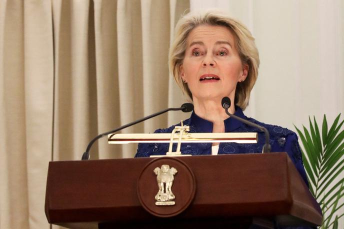 Ursula von der Leyen | Novi medsebojni napadi so sledili mirovnim pogovorom ruskih in ukrajinskih pogajalcev v Abu Dabiju. | Foto Reuters
