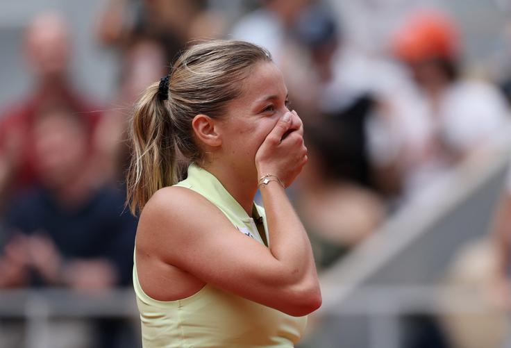 Poljakinja Maja Chwalinska se je prek kvalifikacij prebila do glavnega dela OP Francije. | Foto: Reuters