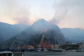 Omiš. Požar.