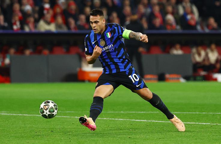 Lautaro Martinez je Inter povedel v vodstvo z 1:0. | Foto: Reuters