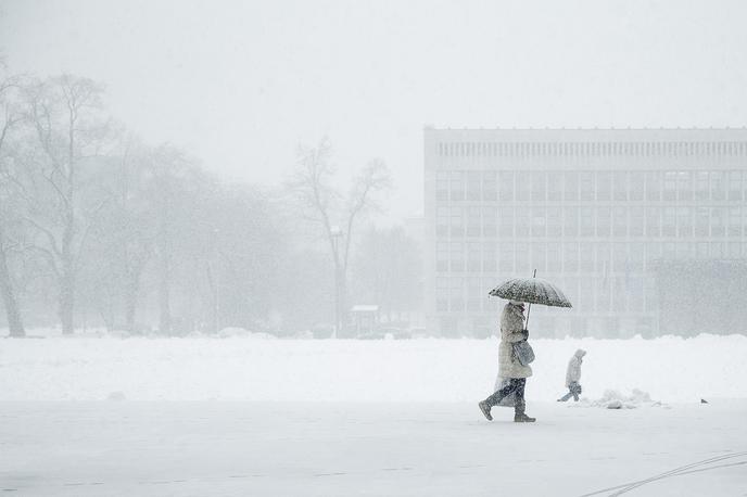 Sneg v Ljubljani. | Foto Ana Kovač