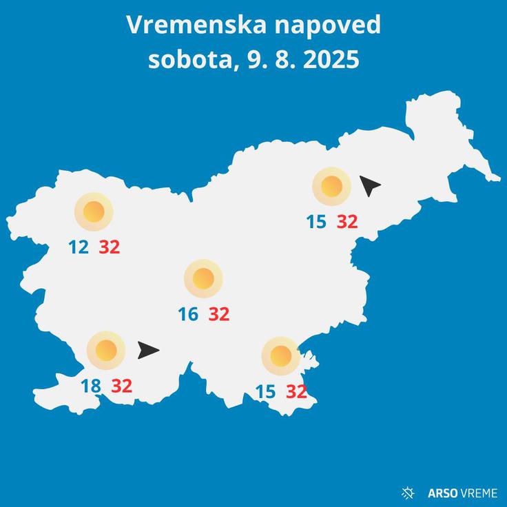vremenska napoved | Foto: Arso