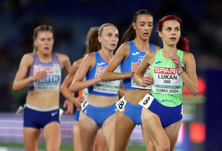 Klara Lukan v teku na 10.000 metrov. | Foto: Reuters