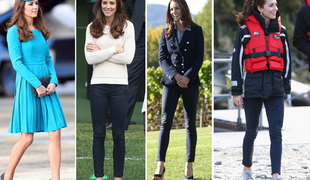 Kate Middleton: elegantna k maši, športna na brzice (foto)