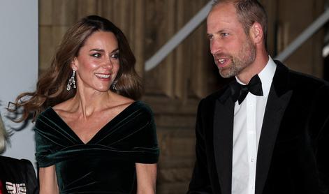 William in Catherine prvič po dveh letih spet skupaj na rdeči preprogi