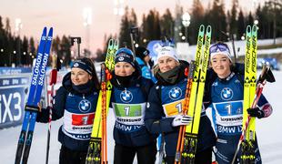 Francozinjam uvodna štafeta sezone, Slovenke 12.