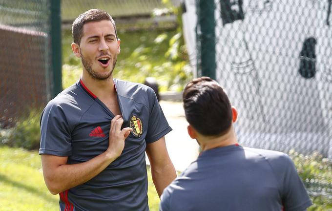 Belgijski kapetan Eden Hazard je prepričan, da so bolečine v mišici že preteklost. | Foto: Reuters