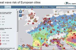 Evropska agencija za okolje razkrila interaktivno vremensko karto