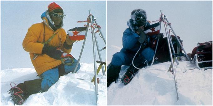 Nejc Zaplotnik in Andrej Štremfelj sta 13. maja 1979 kot prva Slovenca (Jugoslovana) stopila na vrh Everesta.  | Foto: 