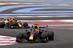 Verstappen s prvega mesta v Franciji