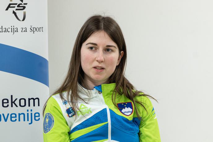 Anja Prezelj | Anja Prezelj je na tekmovanju ISSF Grand Prix 10m Ruše 2026 v predtekmovanju žensk s pištolo s 580 krogi izenačila slovenski rekord. | Foto Kaja Kodba/STA