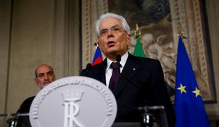 Mattarella razpustil parlament, v Italiji predčasne volitve