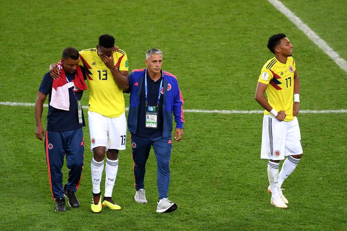 Po bolečem izpadu ni skrival solza v dresu Kolumbije s številko 13. | Foto: Guliverimage/Getty Images