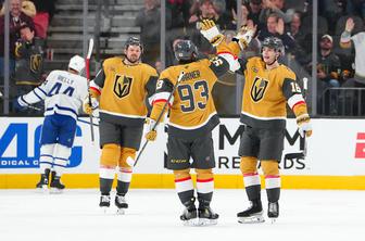 Vegas nadaljuje zmagoviti, hat-trick Thompsona ob novem slavju vročega Buffala, čustveno v Bostonu