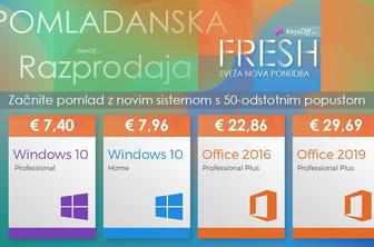 Spomladanska razprodaja 2021 – Windows 10 Professional za 7,40 evra
